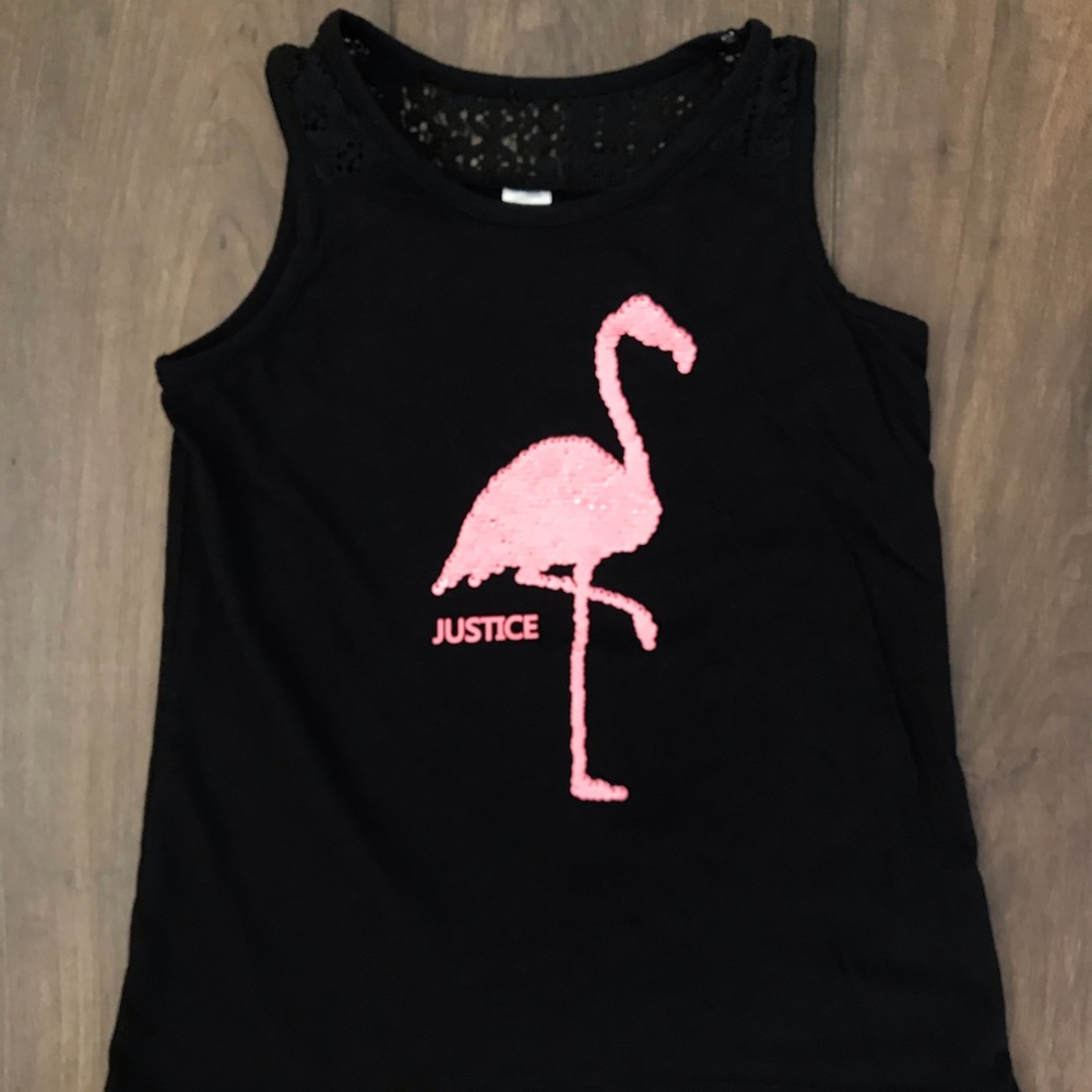 Justice sequin tank top